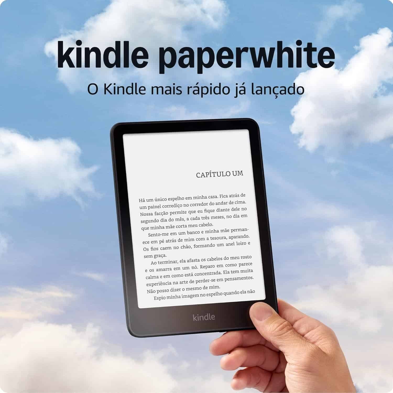 Kindle Paperwhite vale a pena em 2026: tela e-ink de 7 polegadas